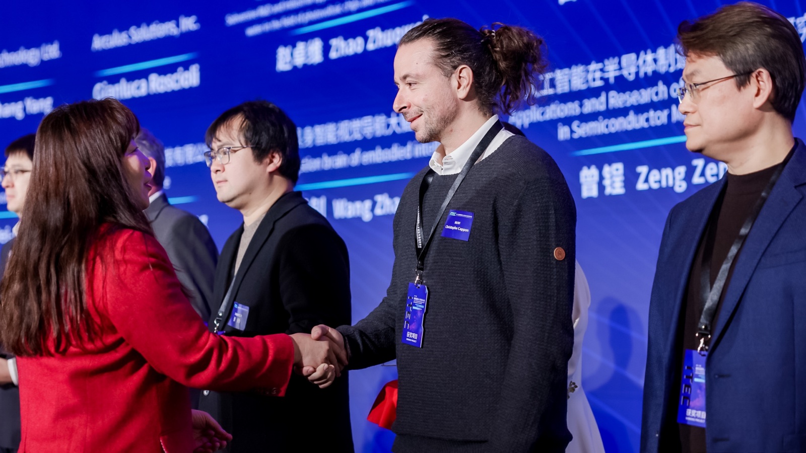 An international ITEC founder connecting with competition leaders